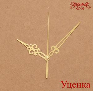 Уценка! Часовой механизм "Золотой стилет", 7 см/ 9,5 см/ 9 см - Заготовки для декупажа. Интернет-магазин Завиток